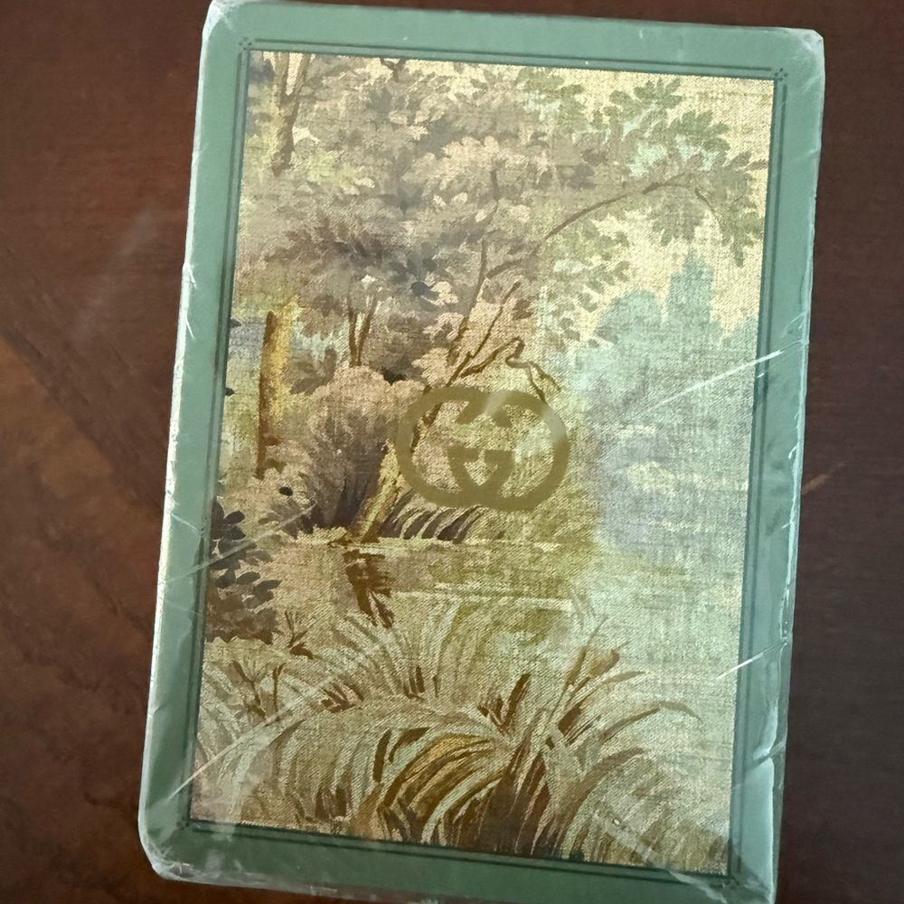 Brand new sealed Gucci playing cards comes with dust bag and box